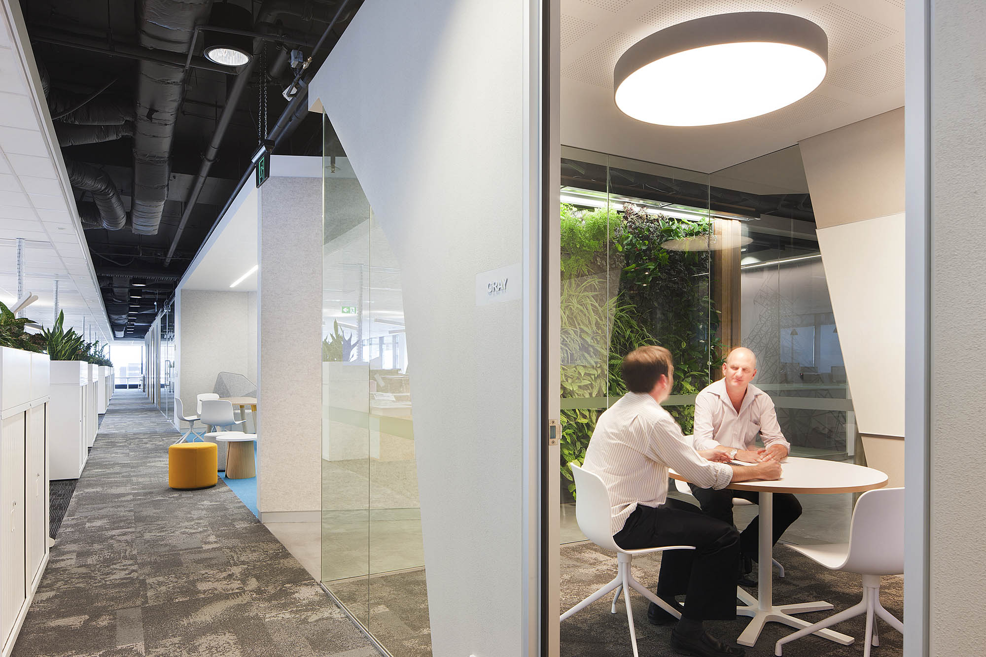 beca engineering brisbane fitout hallway meeting 