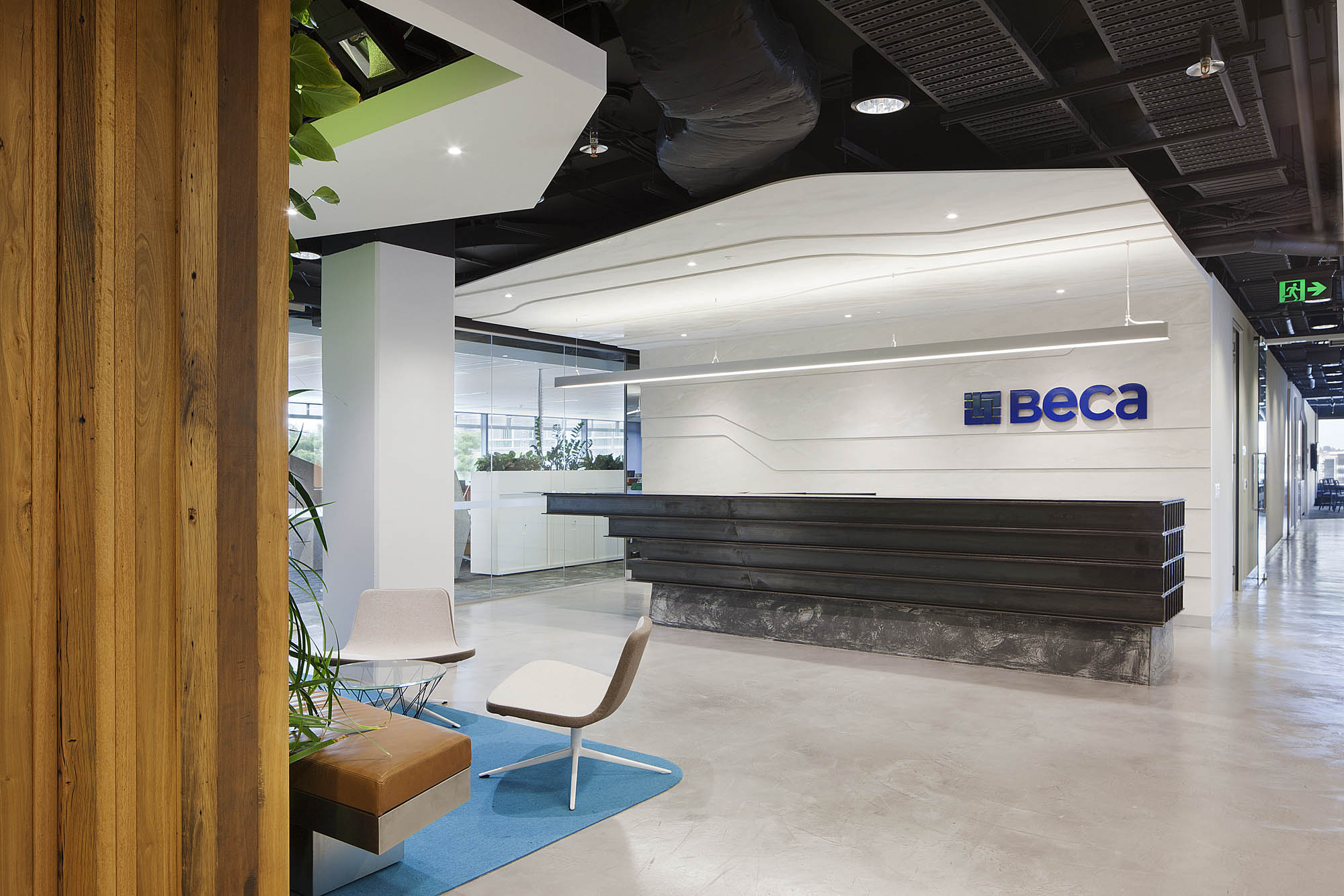carousel beca engineering brisbane fitout reception entry lobby 