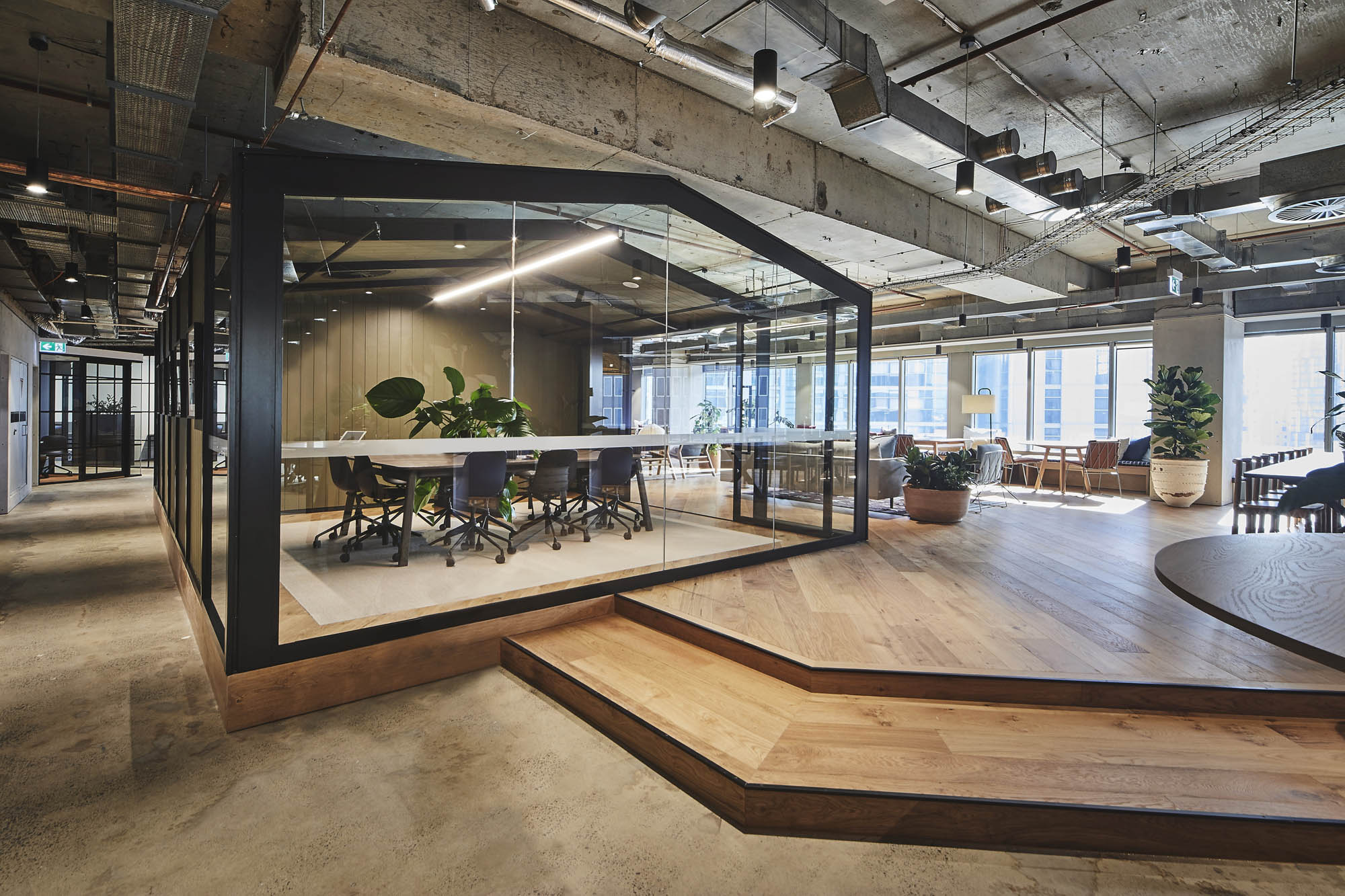 space and co cowroking george street sydney fitout glasshouse meeting room