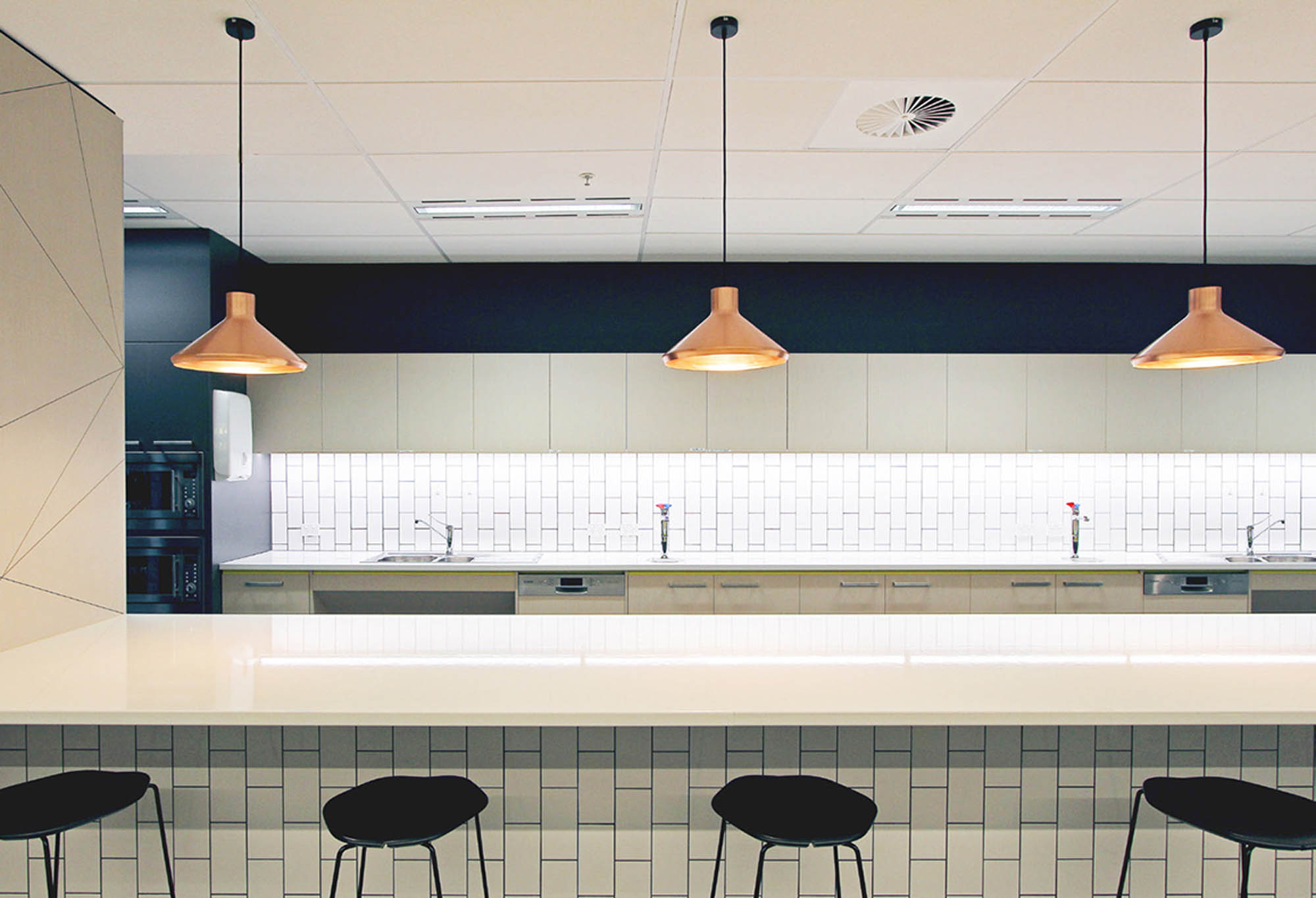 yarra trams melbourne office fitout kitchen