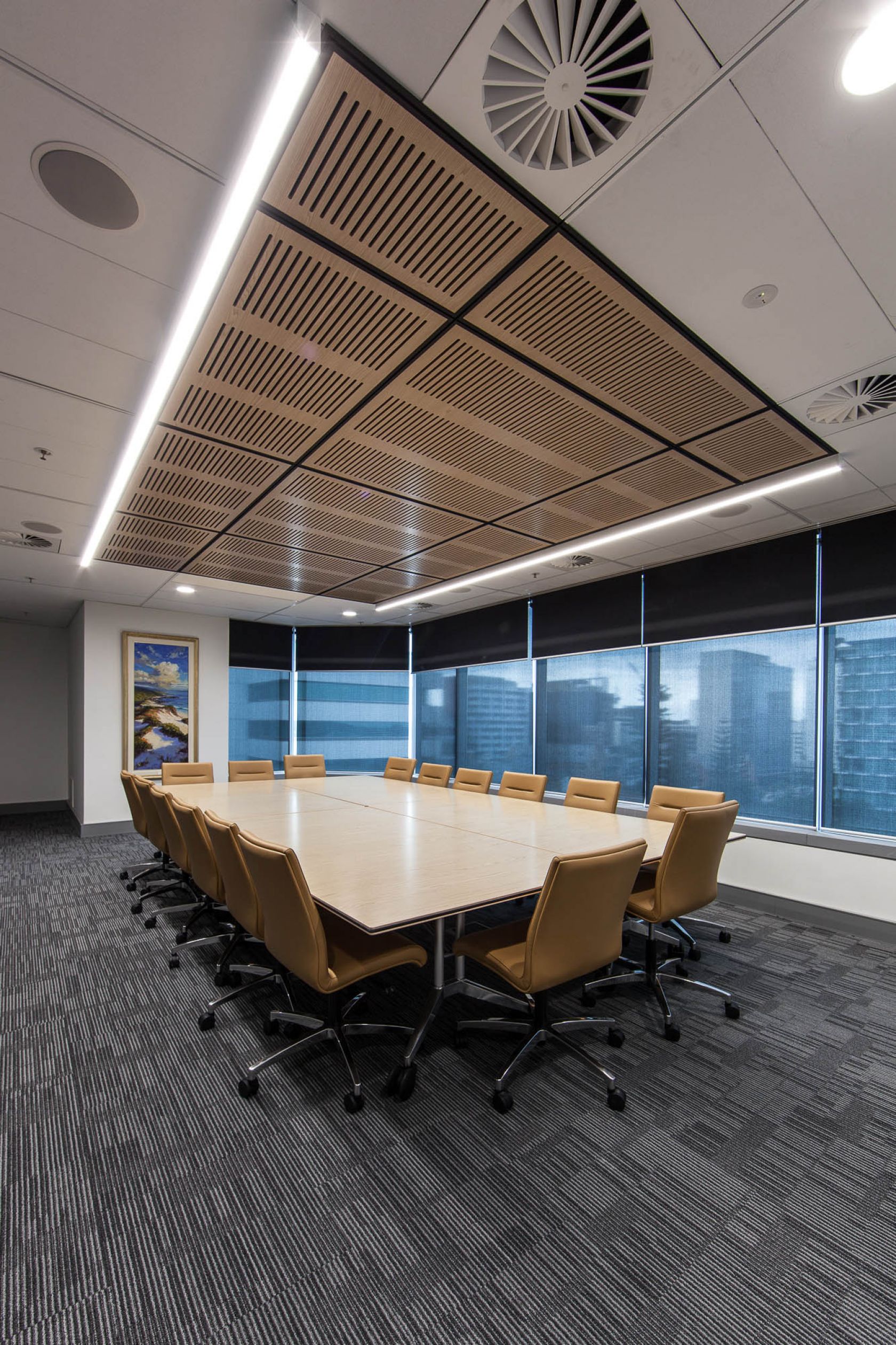 moore stephens perth office fitout boardroom