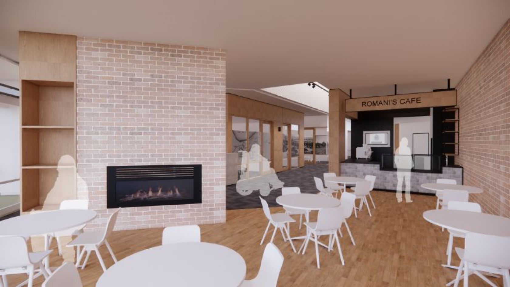 Render of residential aged care breakout space