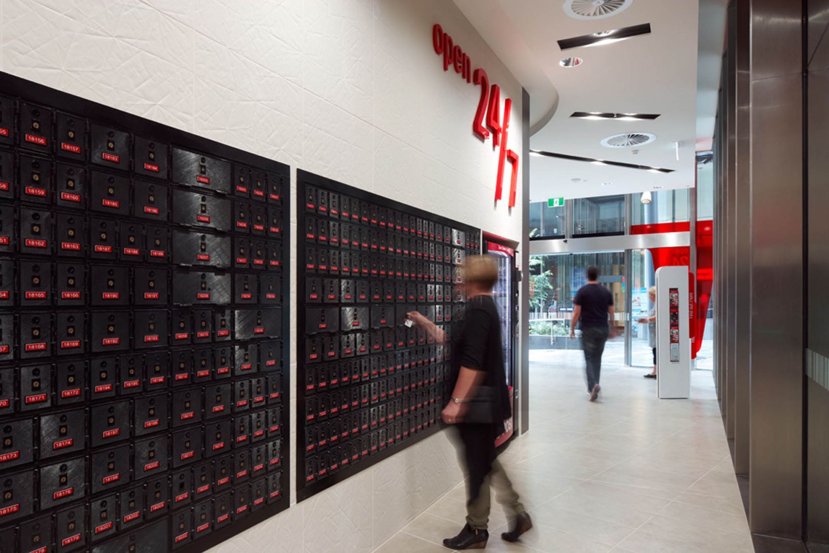 australia post melbourne retail store fitout mail box