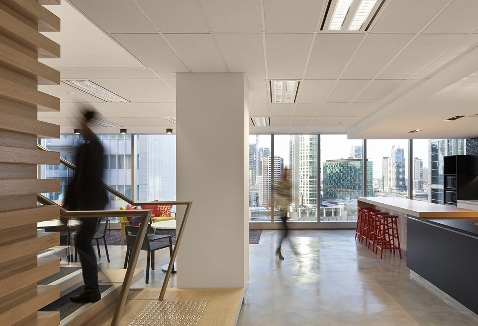 financial services provider melbourne fitout office breakout 
