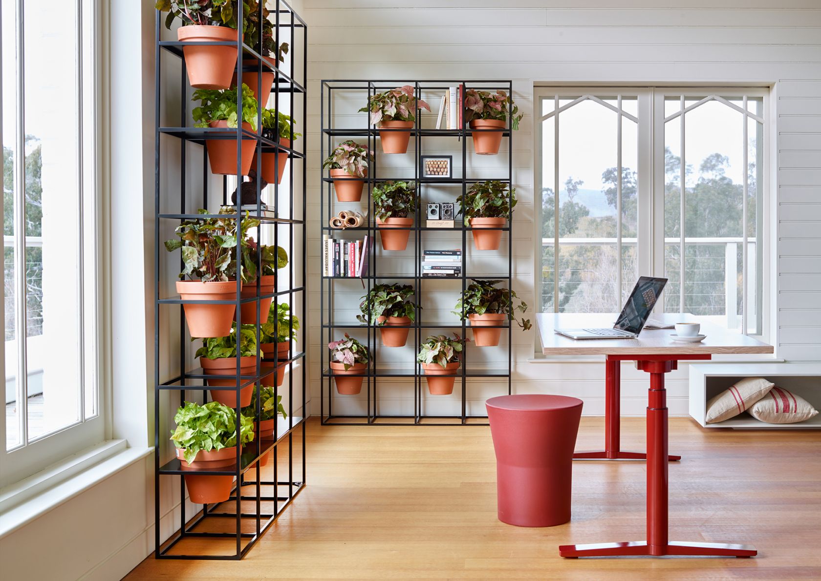 Vertical Garden, Krossi Workstation and Tom Stool