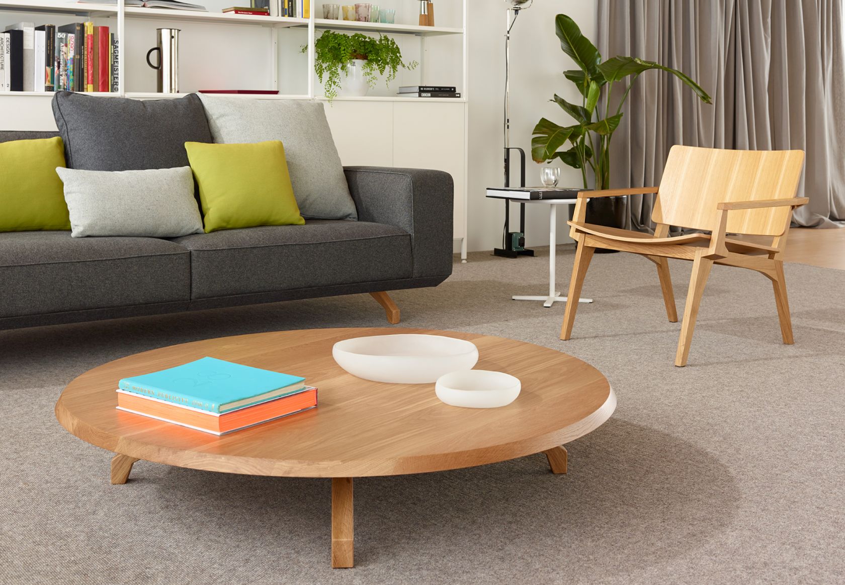Bomba Table, Bomba Sofa, Maui Chair, Kase Storage, OTM Table and Scatter Platter Cushions
