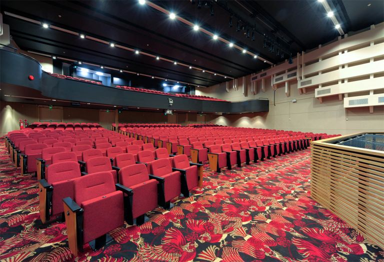 griffith duncan theatre education interior nsw newcastle university seats pattern carpet two levels