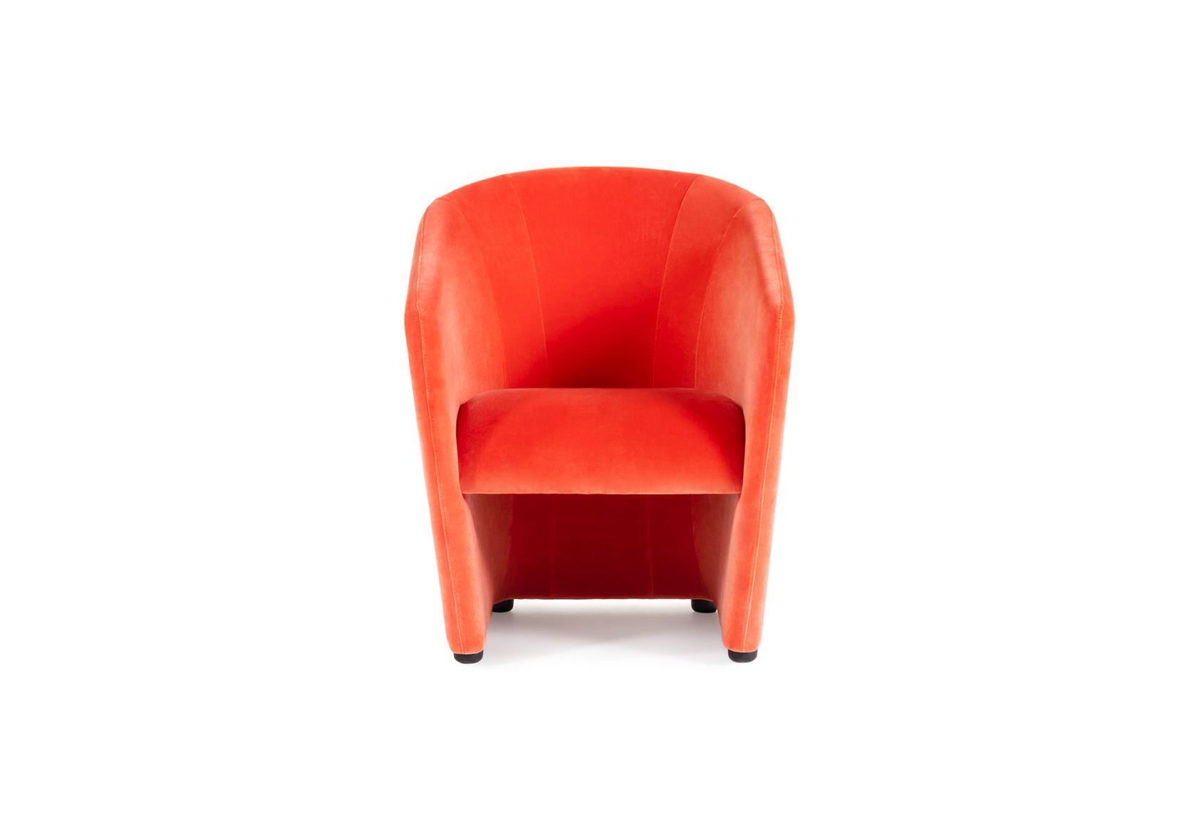 Watsonette Chair orange velvet front