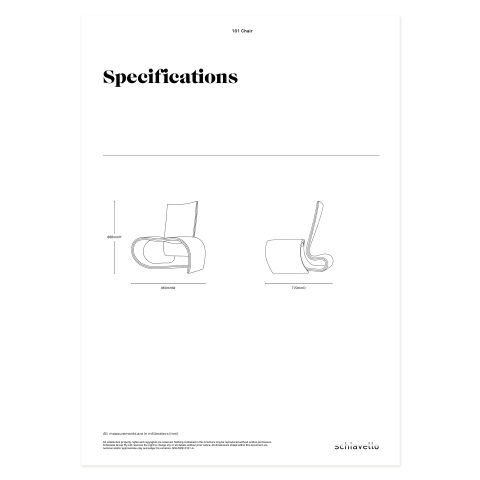 101 Chair Specification Sheet