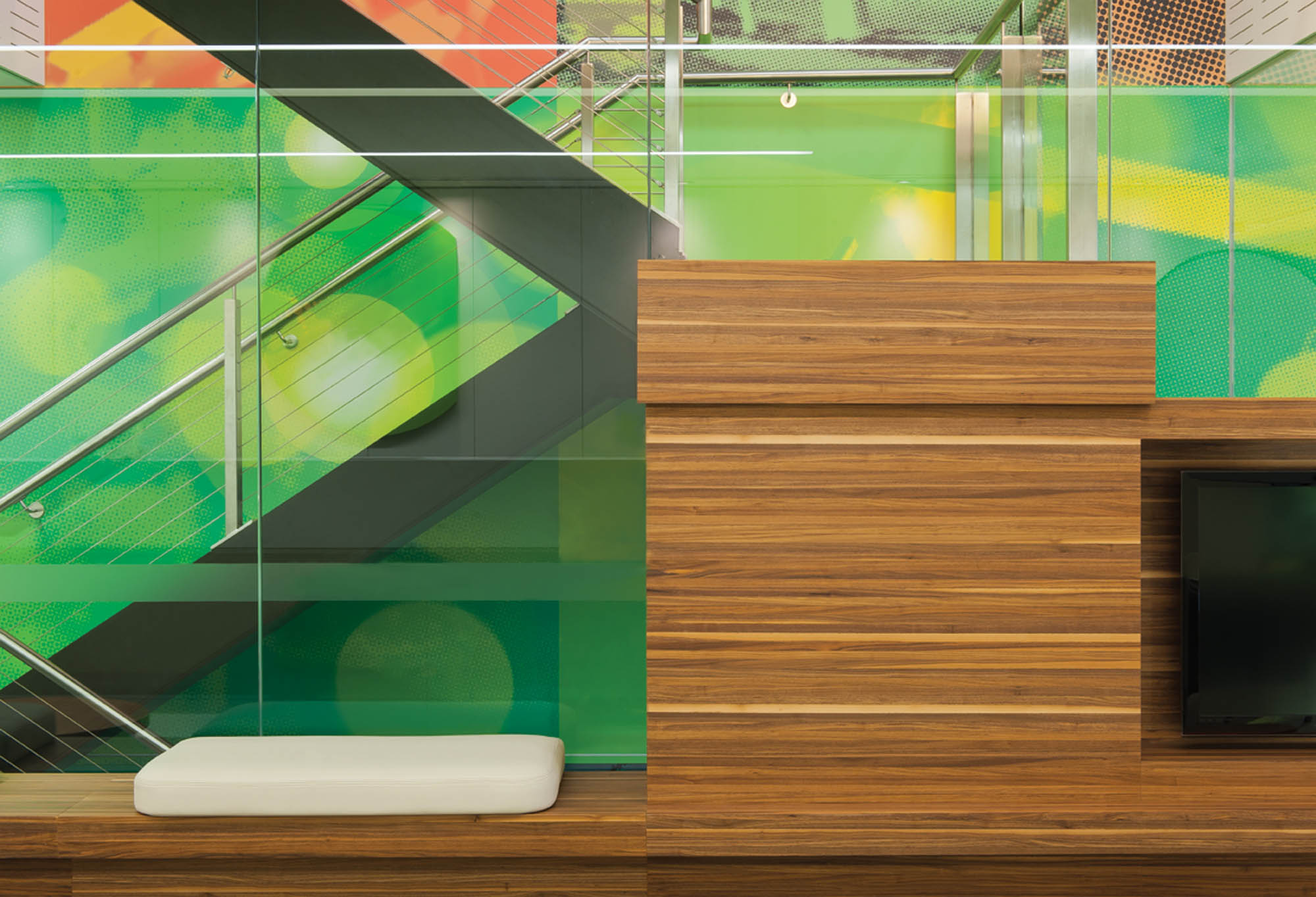 tru energy melbourne fitout bench seat