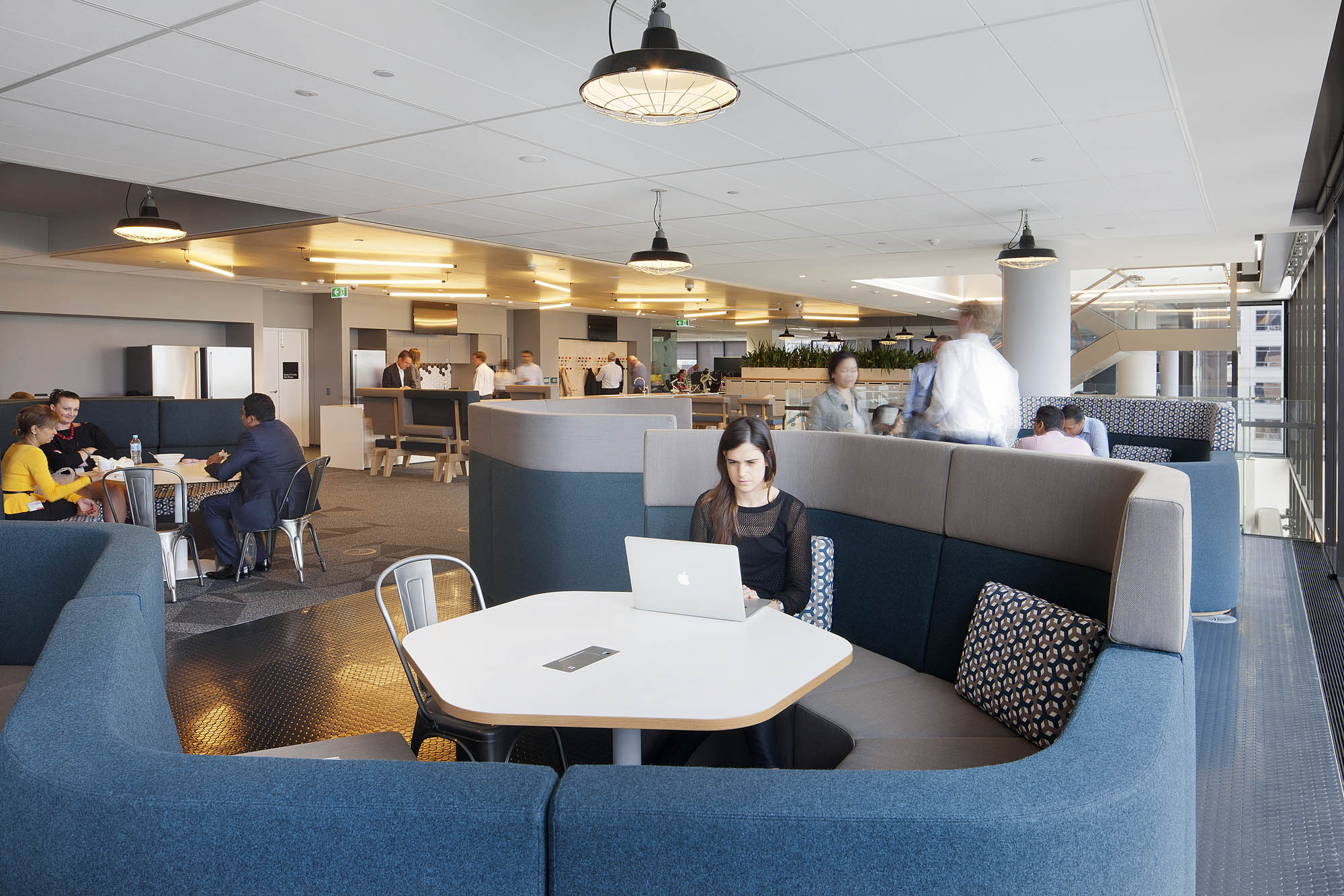 westpac melbourne office fitout kitchen