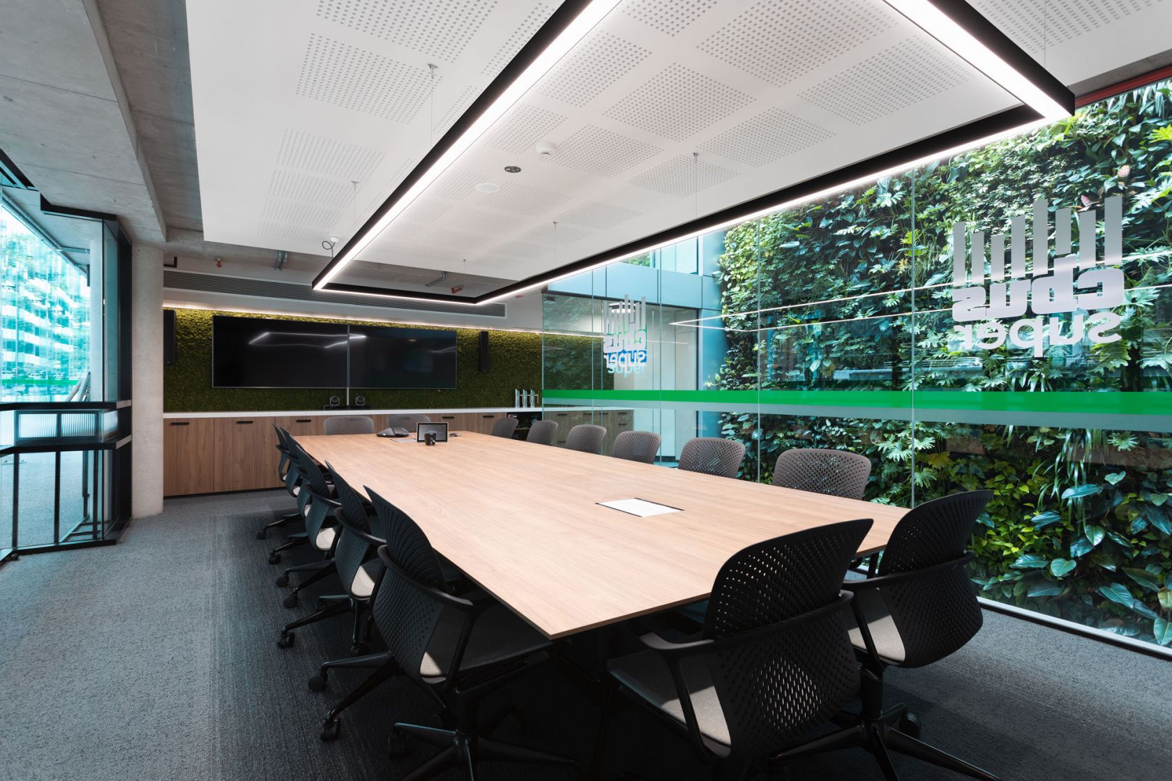 cbus qld office fitout boardroom