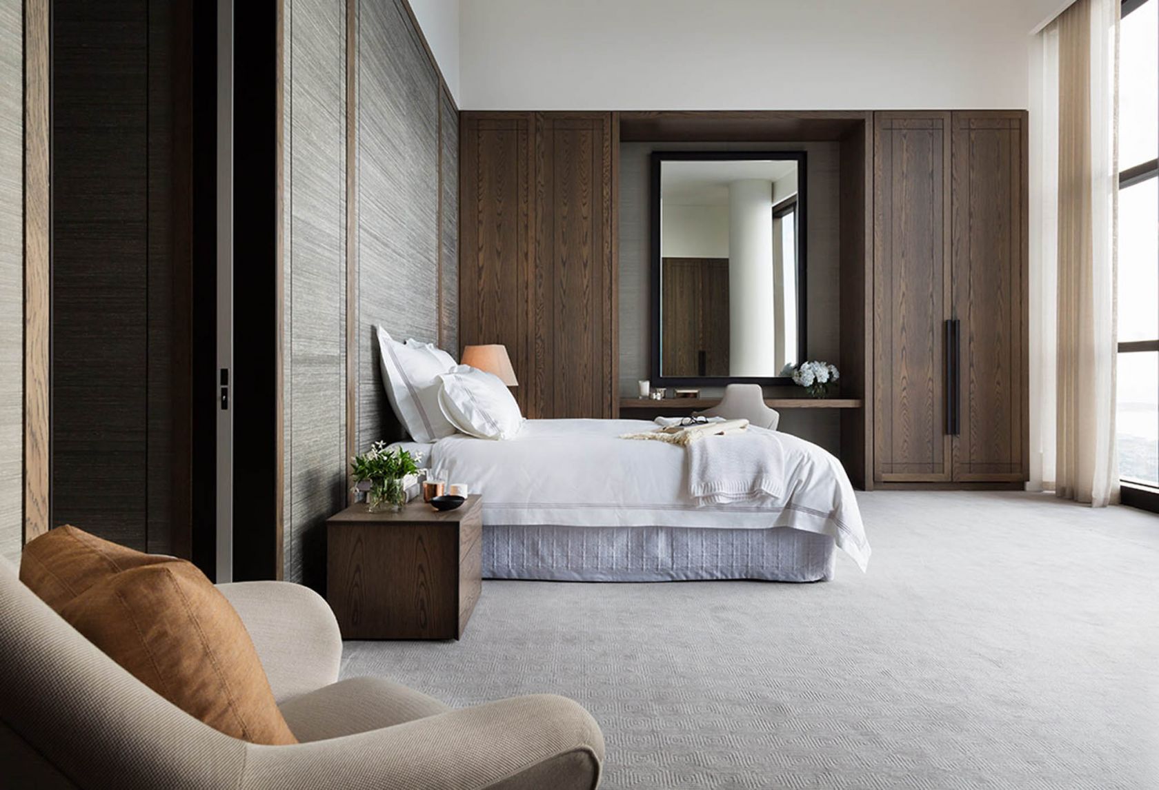 prima tower penthouse melbourne construction master bedroom