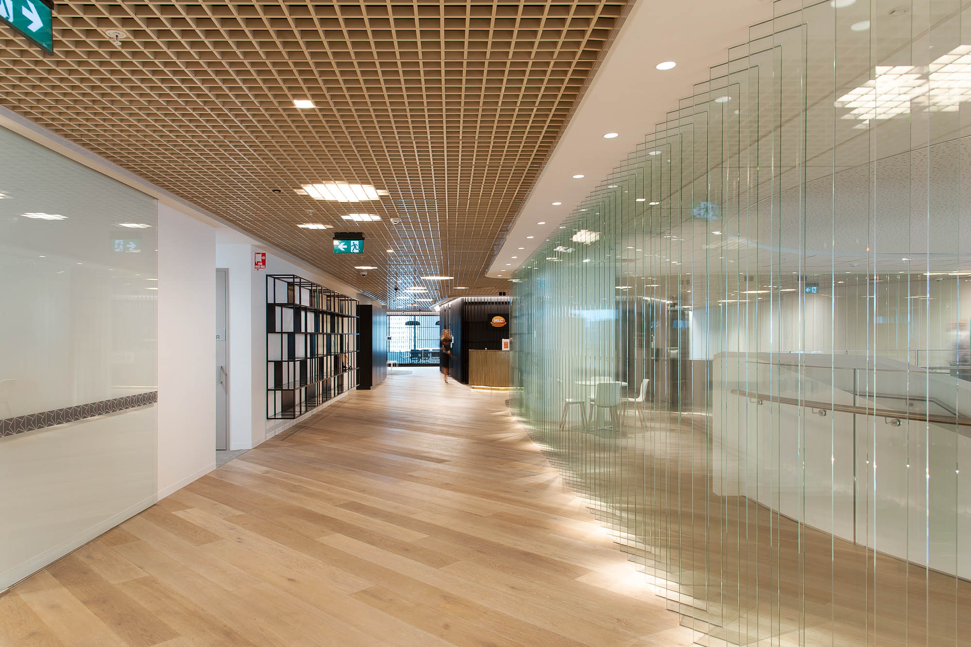 mlc office fitout corridor