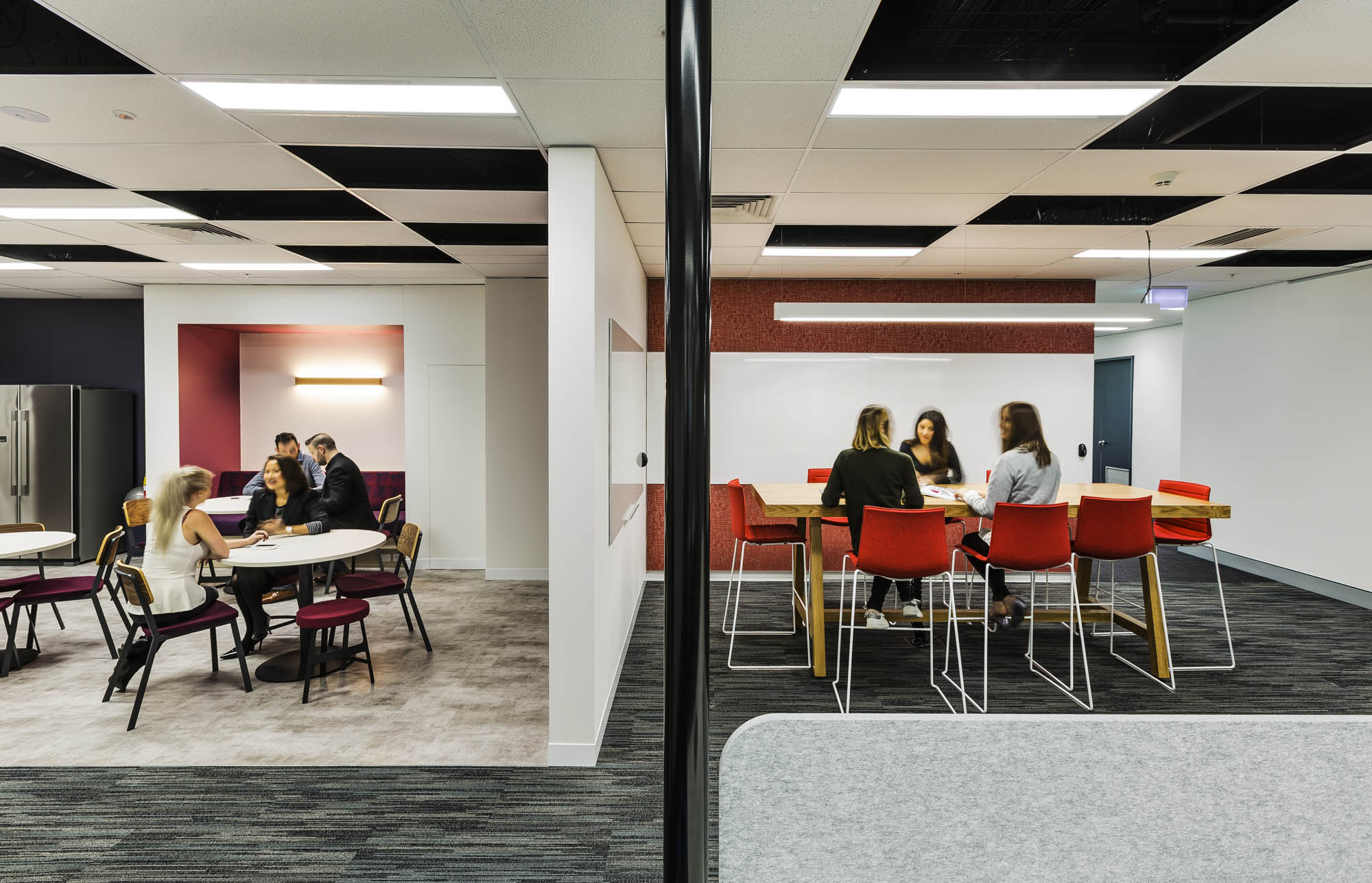bauer media office fitout collaboration areas