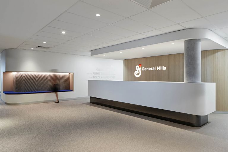 general mills melbourne office fitout reception