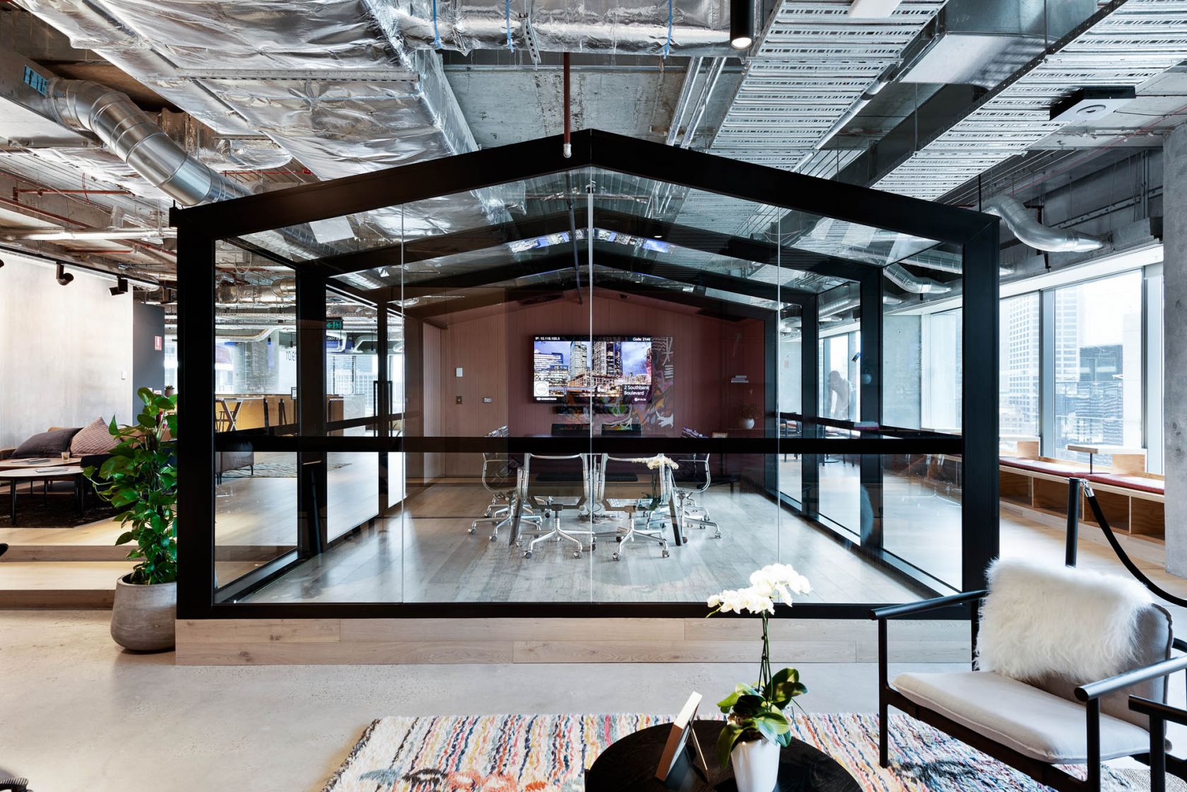space and co office interior fitout melbourne boardroom
