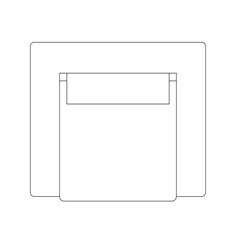 2D Mena Sofa CAD Models