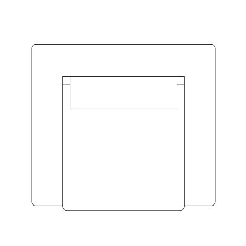 2D Mena Sofa CAD Models