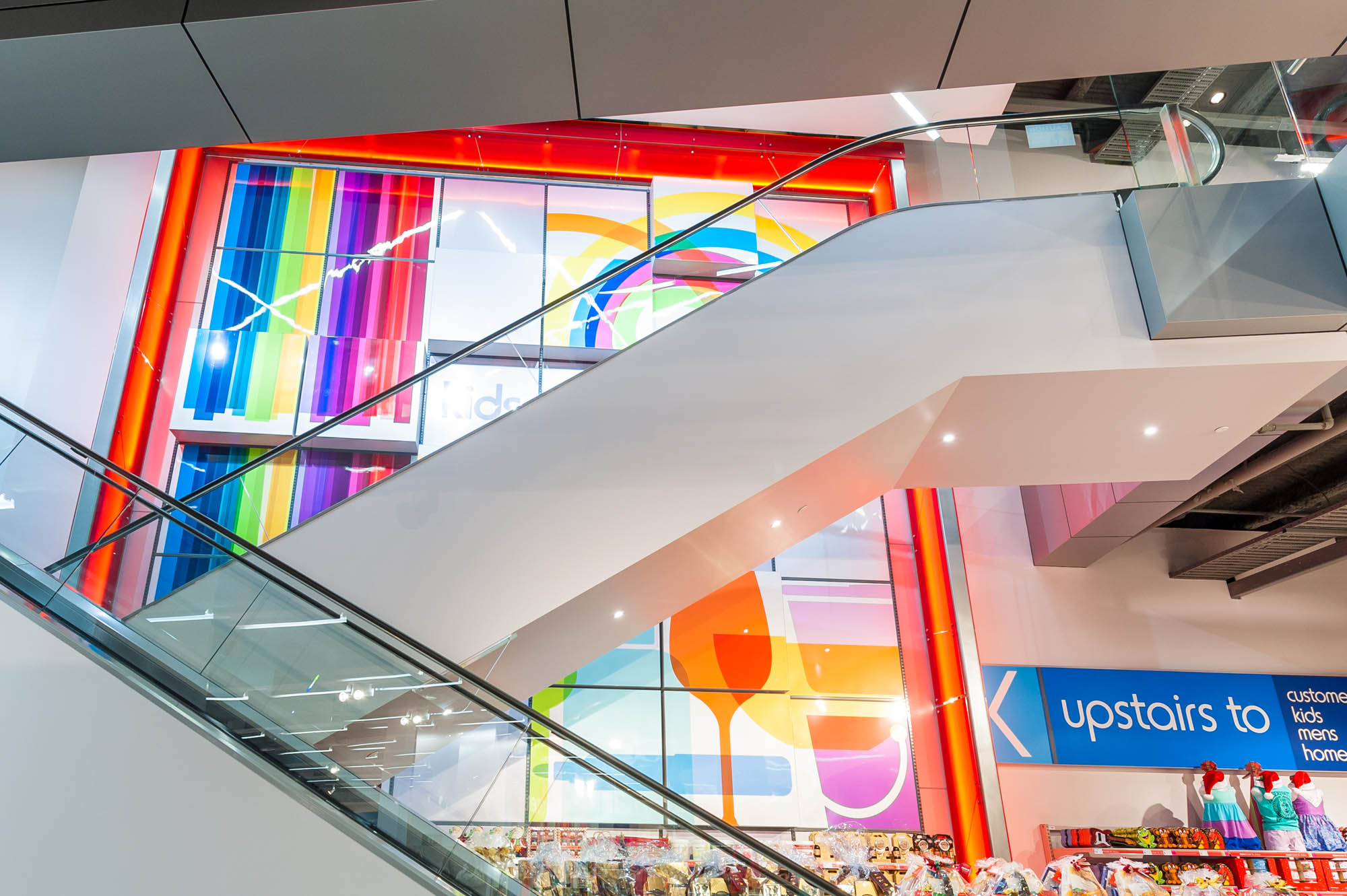 kmart adelaide construction fitout escalators