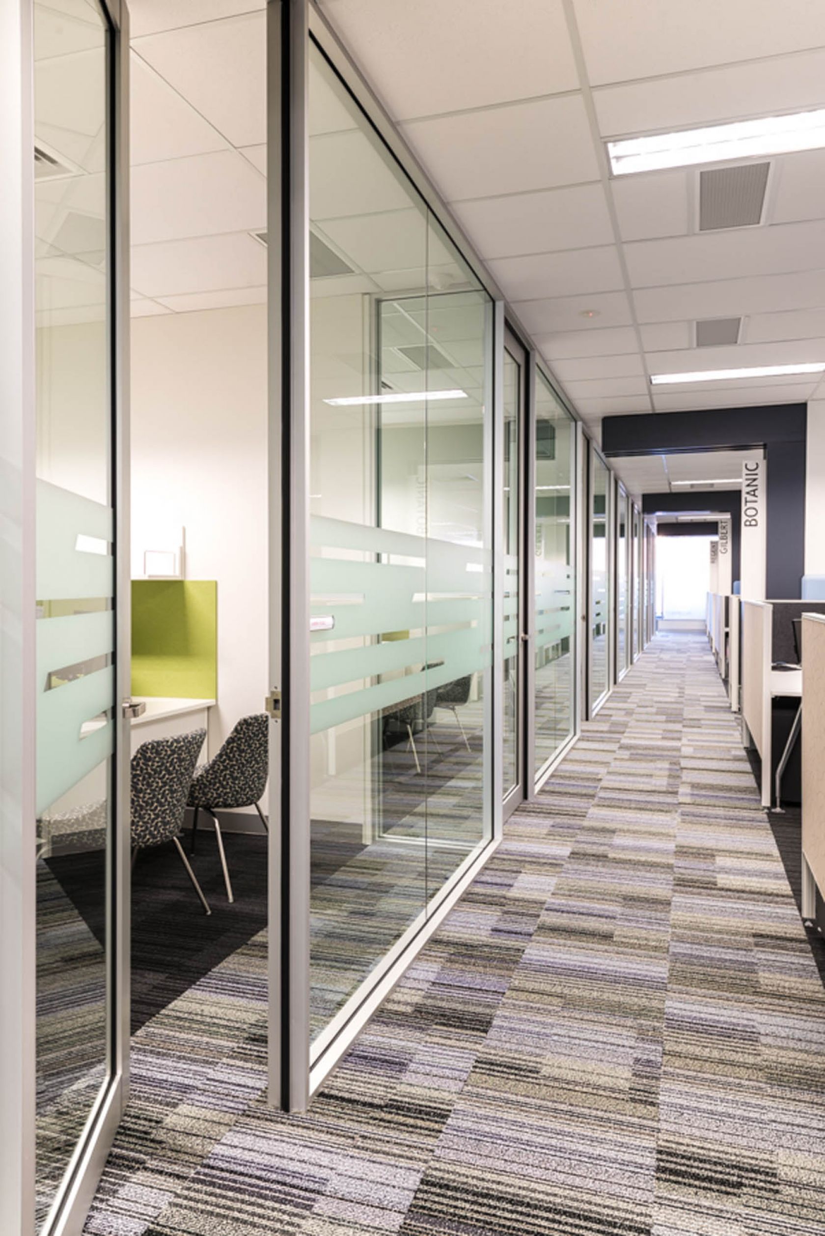 bdo adelaide meeting room office hallway fitout