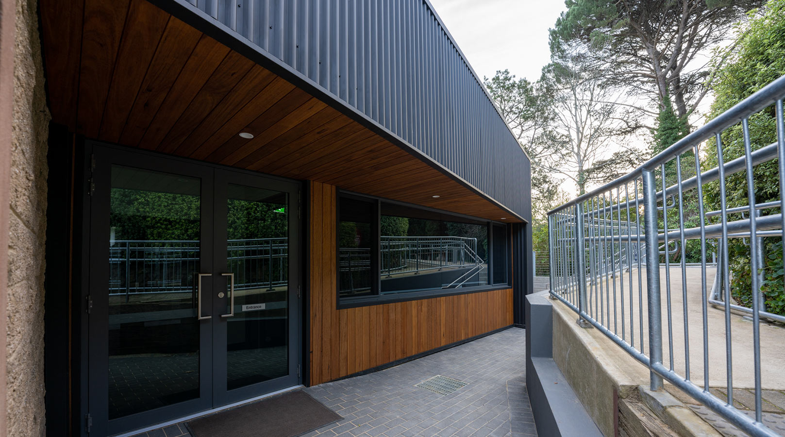 st catherines primary school adelaide construction fitout education exterior assembly hall entrance door