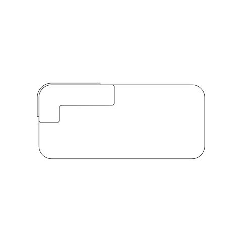 2D Healthcare Daybed CAD Model