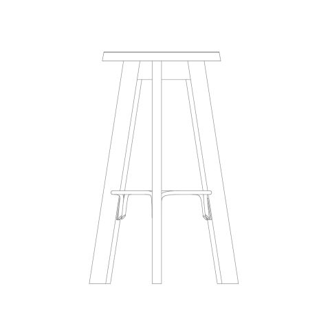 2D Cap Stool CAD Models