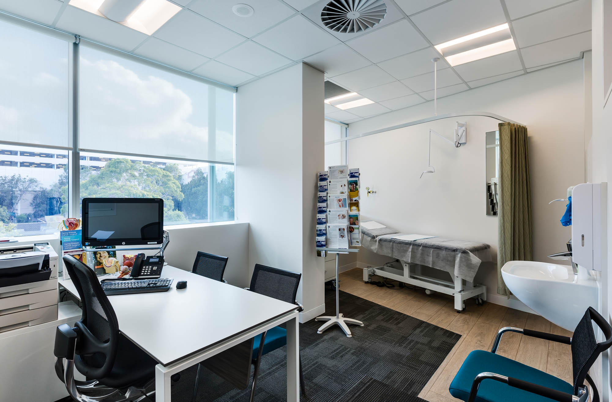 southside cancer care hospital fitout sydney patient consultation room