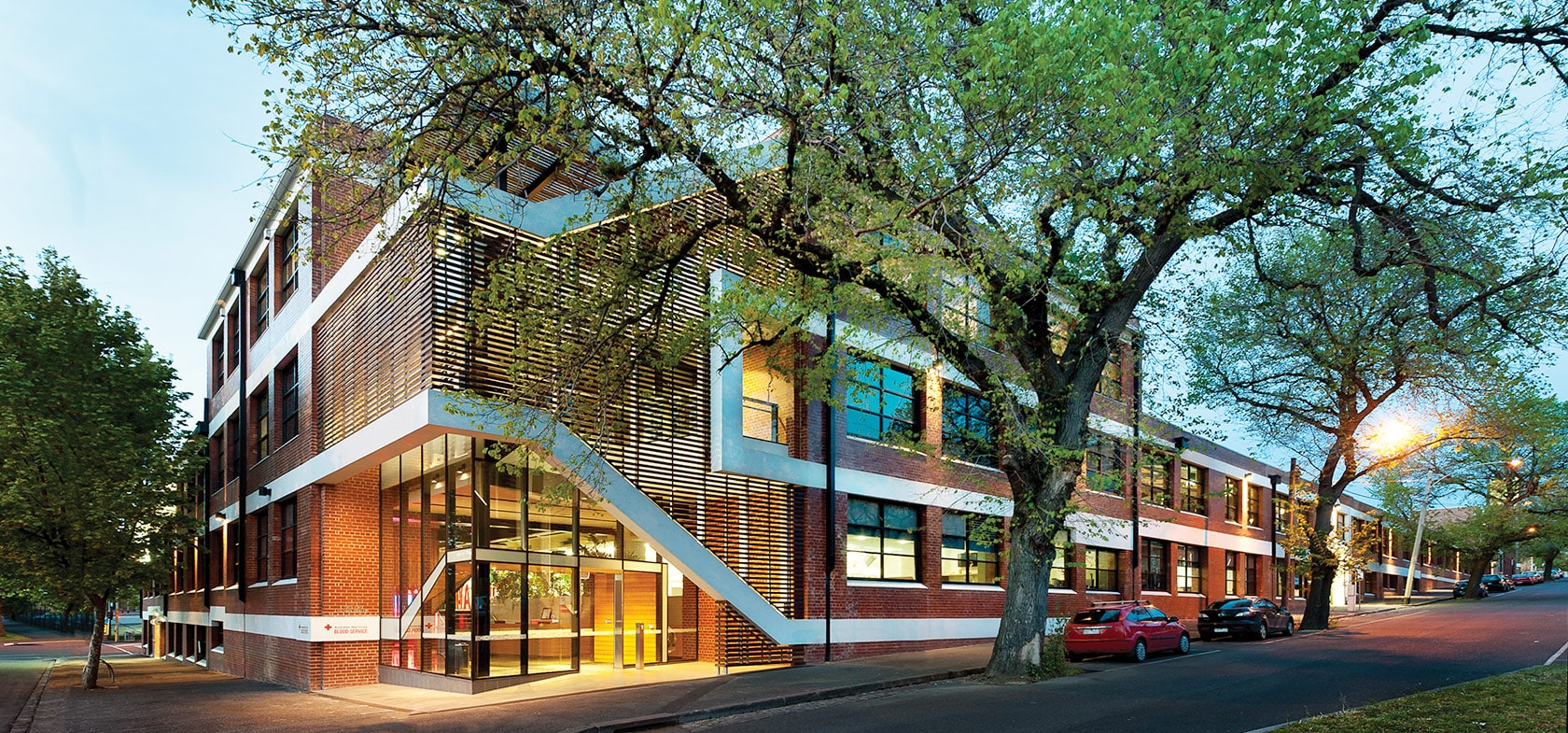 External Building of Australian Red Blood Cross in Melbourne