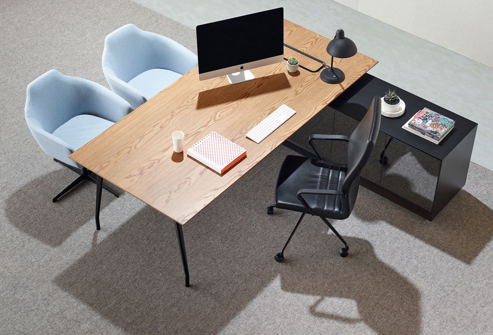 Aire Executive Desk and Palomino Chair