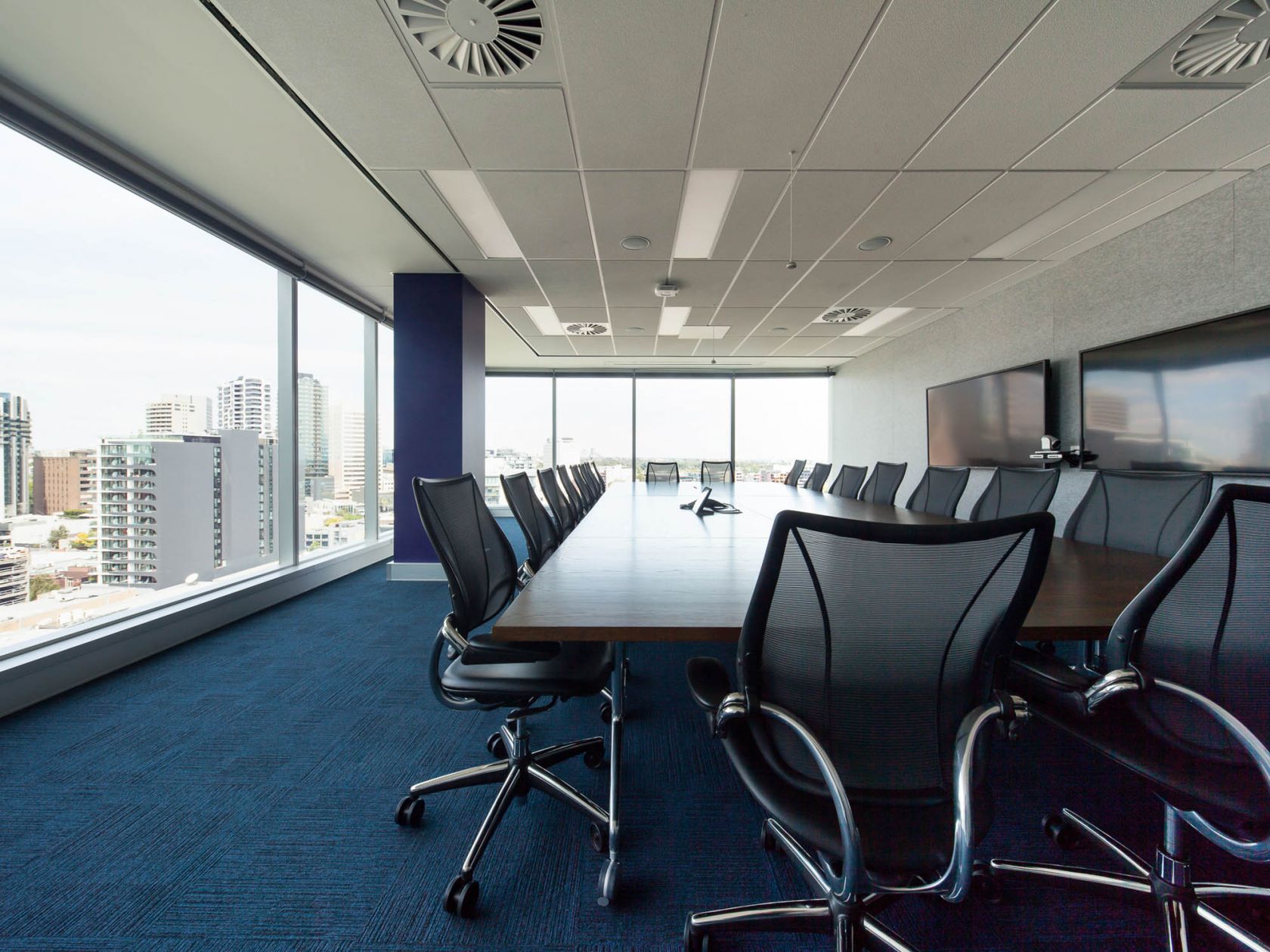 mondelez melbourne office fitout boardroom meeting windows 