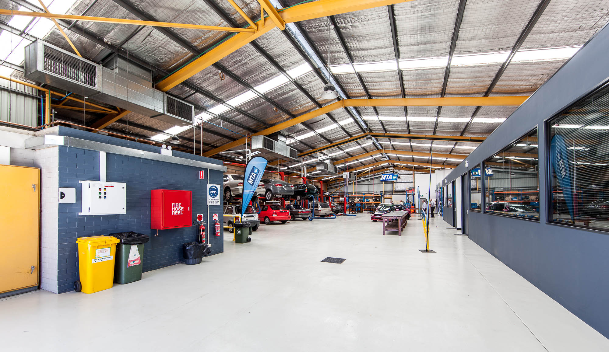 mta perth fitout warehouse conversion