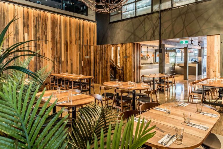 woolshed refurbishment hospitality demolition vic docklands melbourne pub restaurant indoor venue central pier dining area