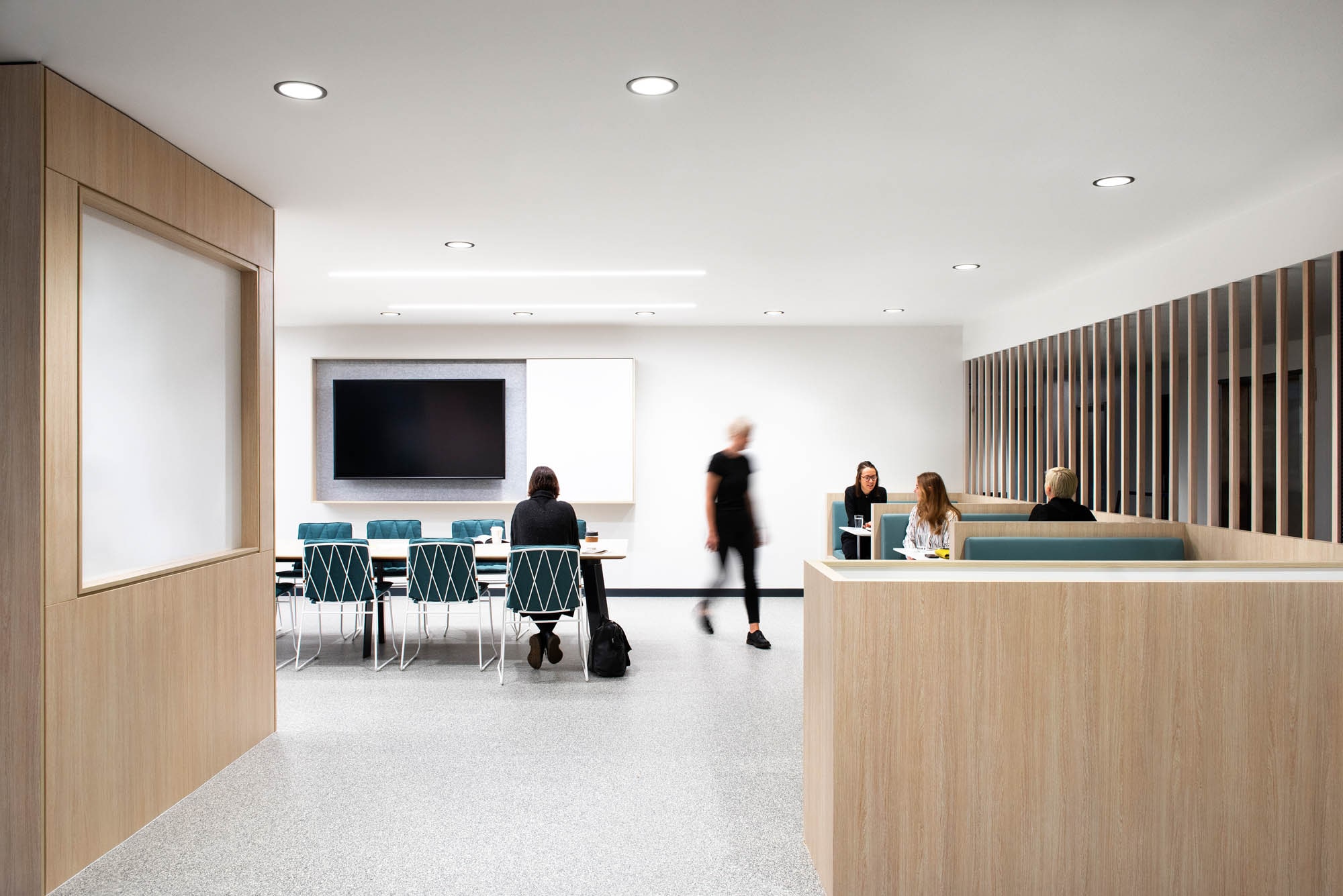 uom interior fitout melbourne school of engineering shared workspace