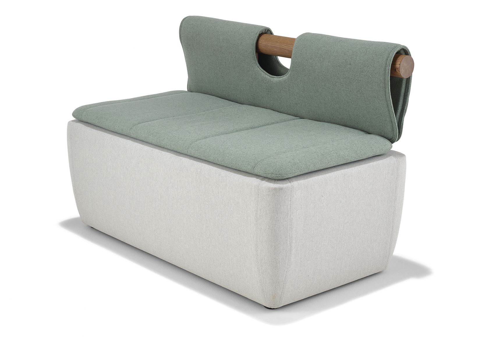 Toku 2 Seat Bench with Double Backrest Blanket