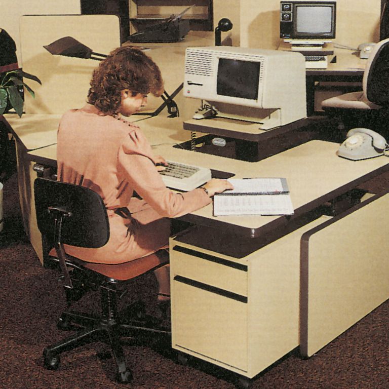 1980s Computer and Desk