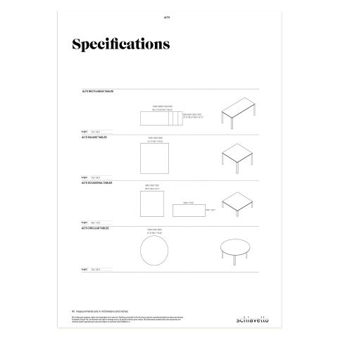 Alto Specification Sheet