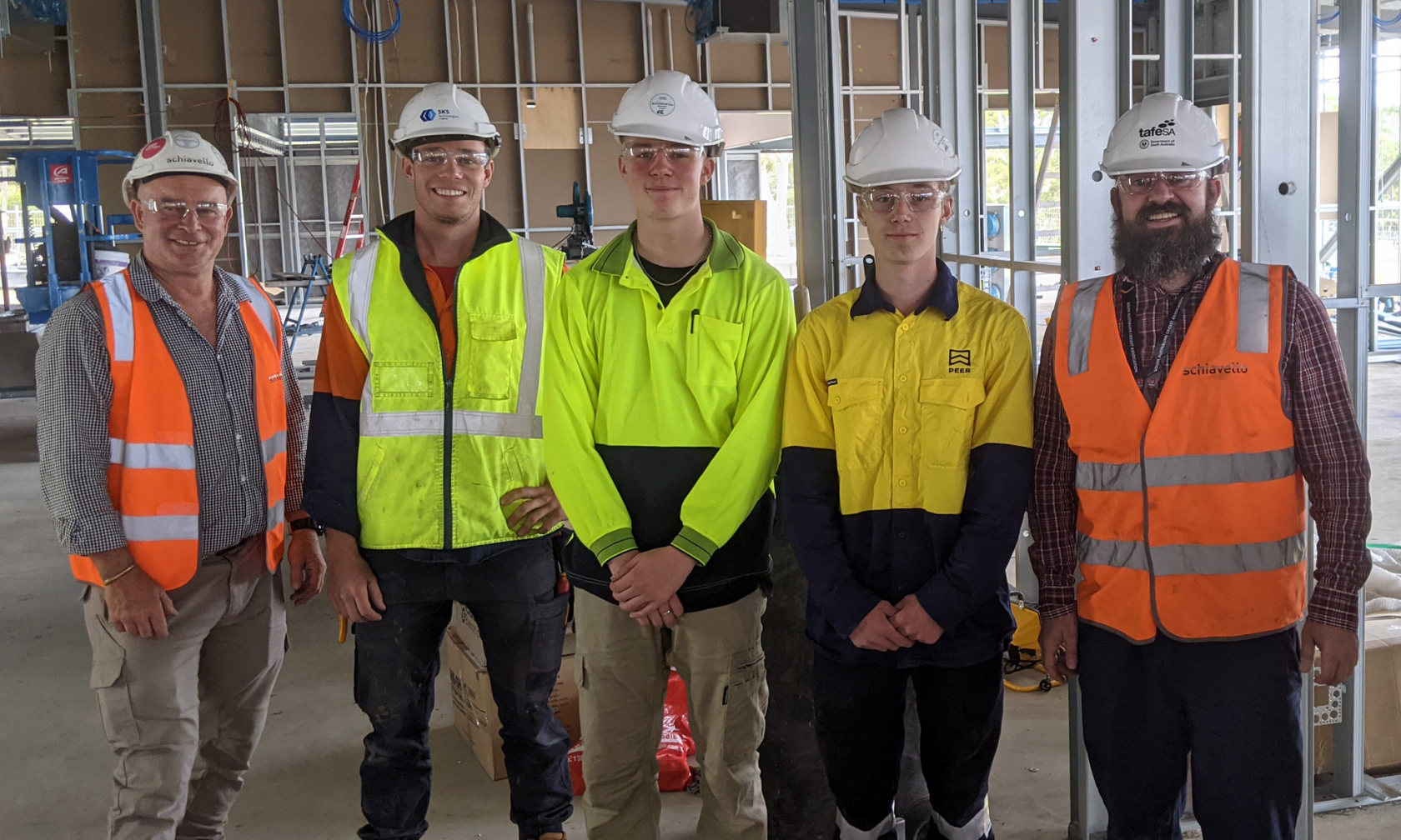 schiavello-construction-adelaide-south-australia-blackwood-high-school-work-experience-student-apprenticeship-white-card
