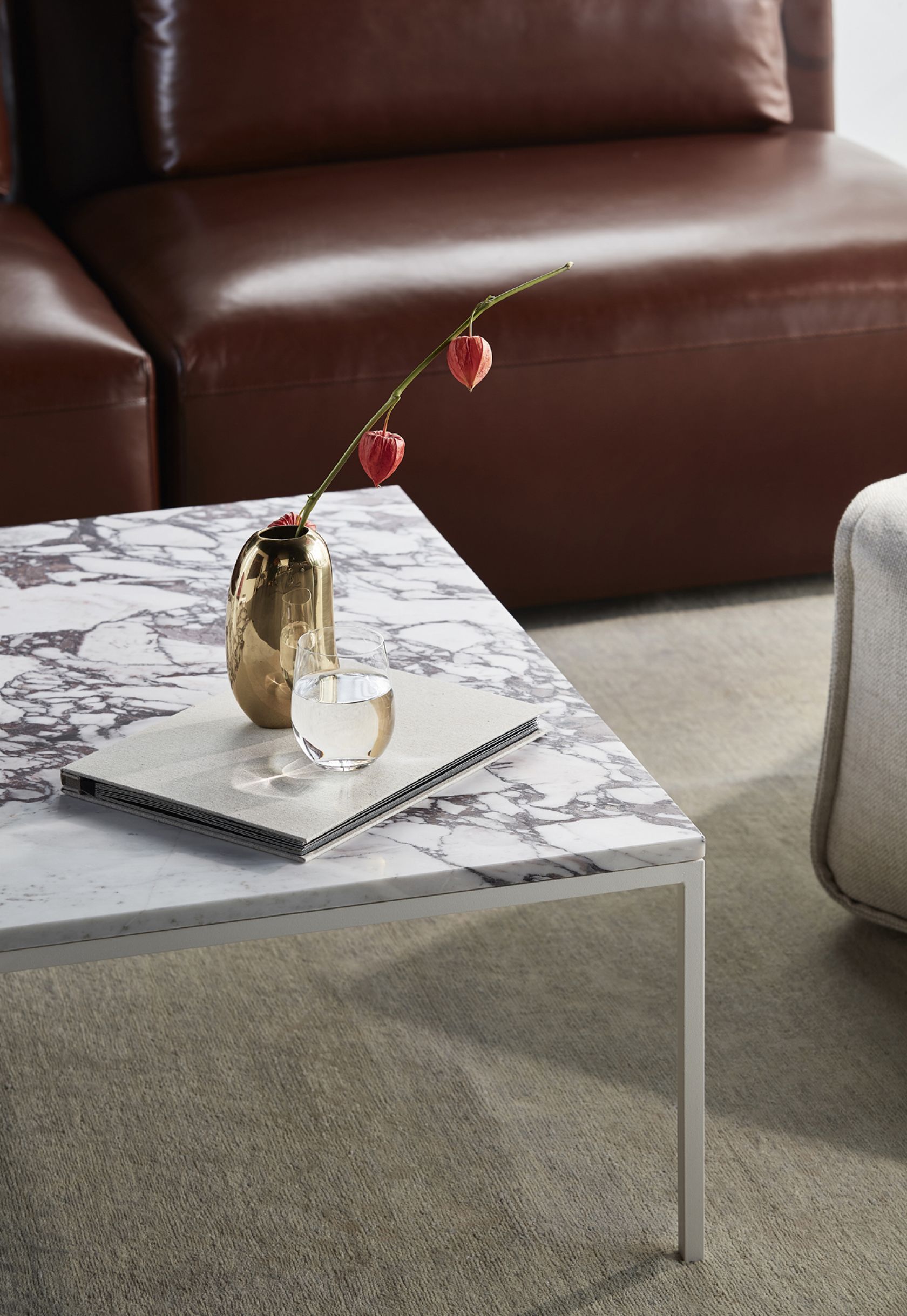 NGV Table red marble portrait