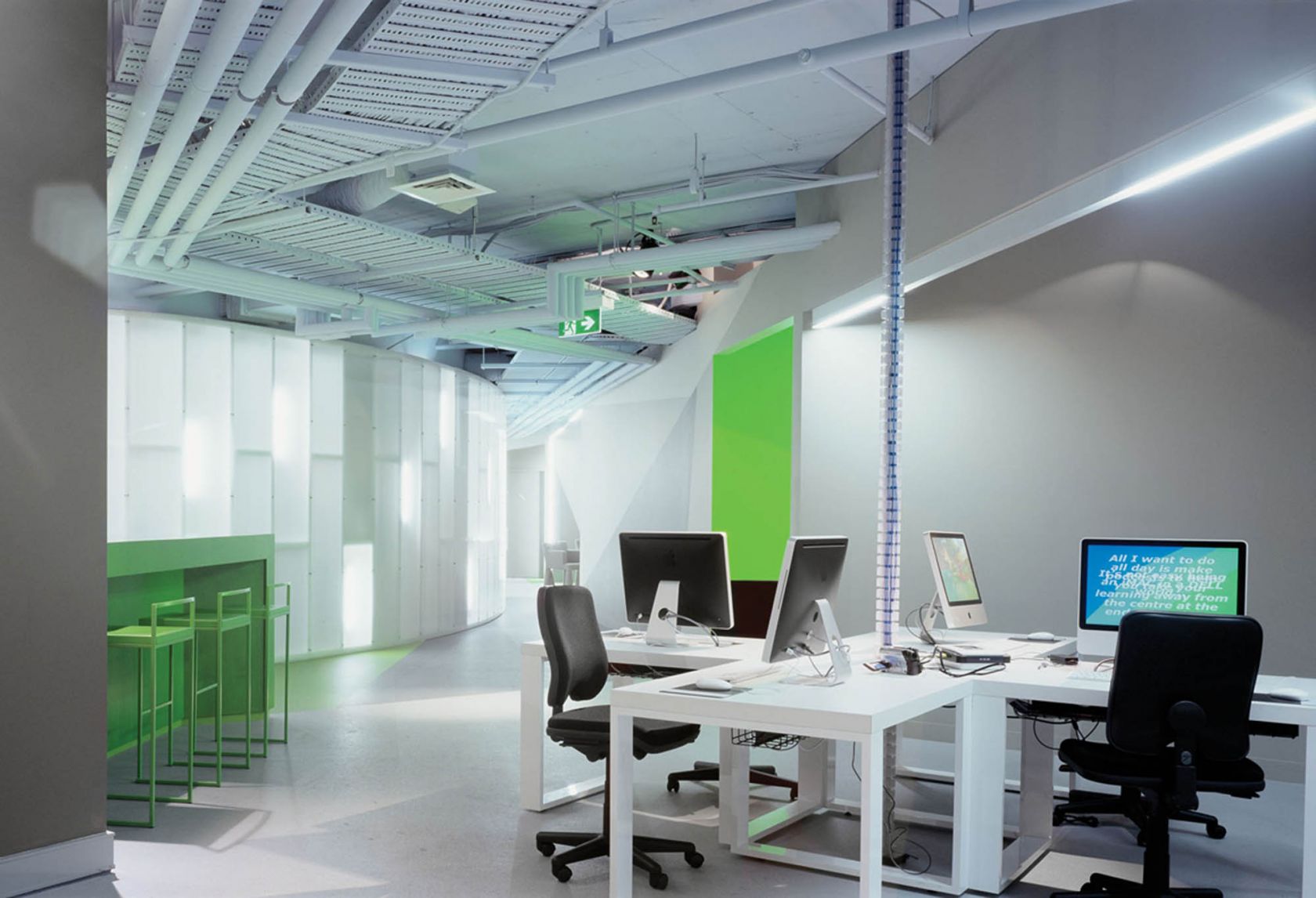 anz innovation breakout centre melbourne fitout office desk