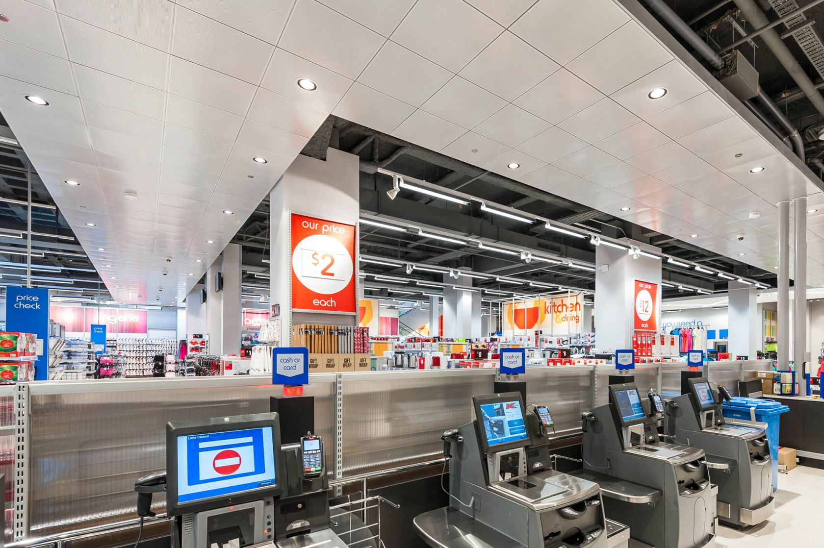 kmart adelaide construction fitout self service checkout