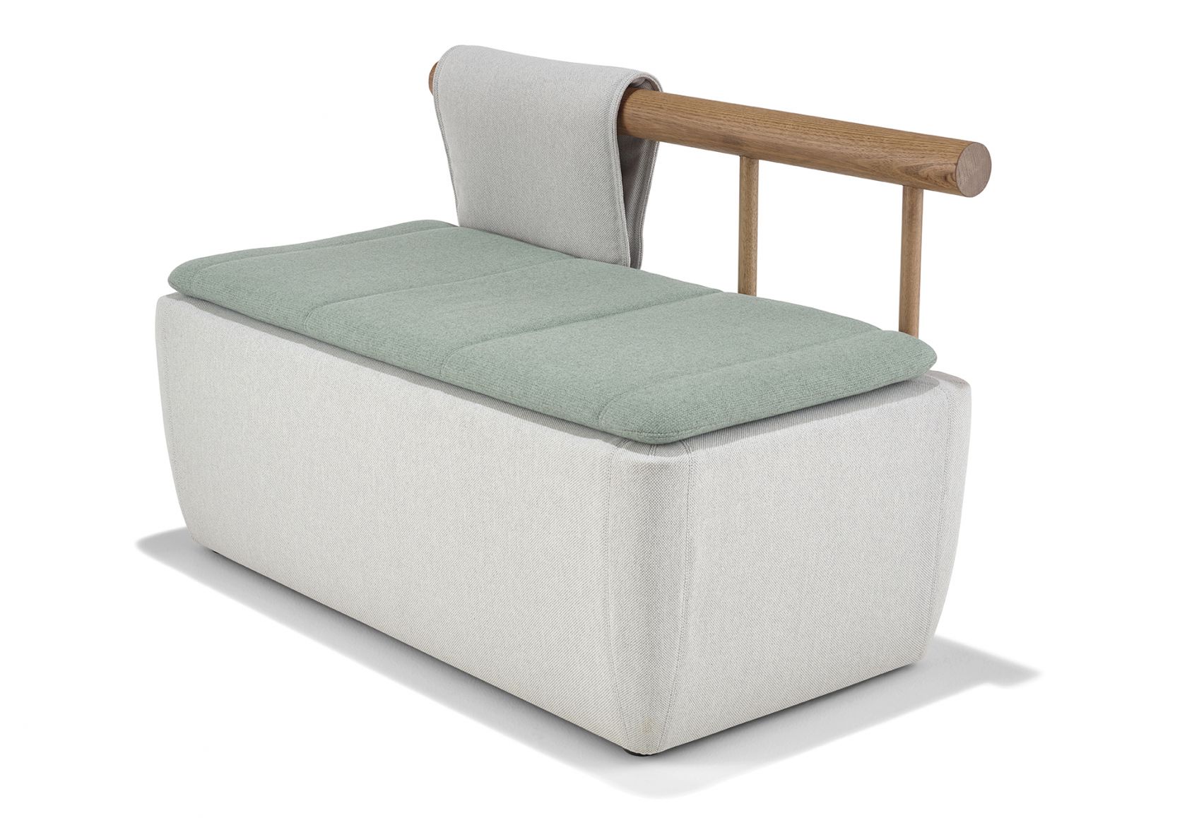 Toku 2 Seat Bench with Single Backrest Blanket