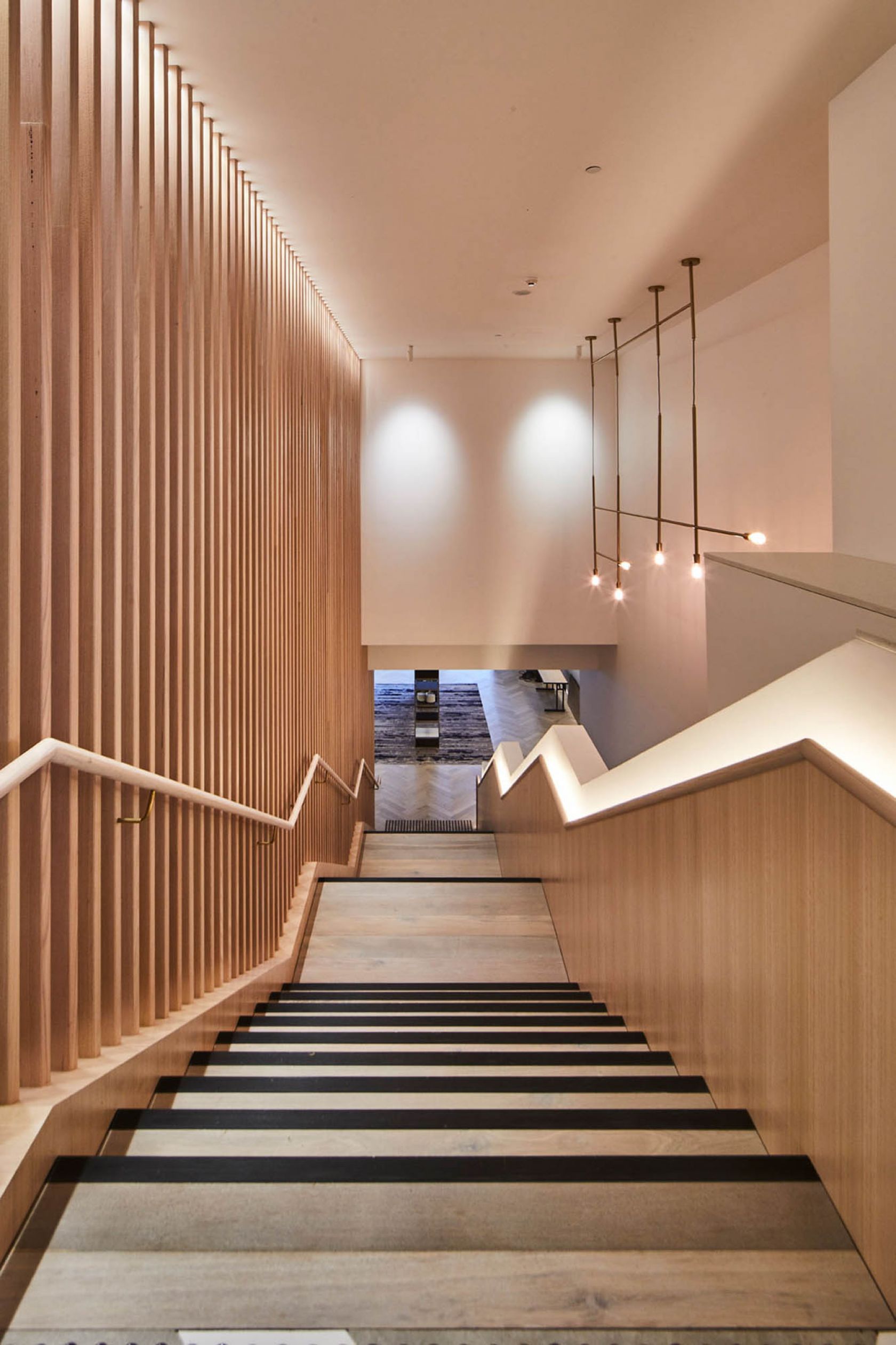 Crowne Plaza Coogee Beach hotel hospitality tourism sydney construction fitout stairs feature timber banister