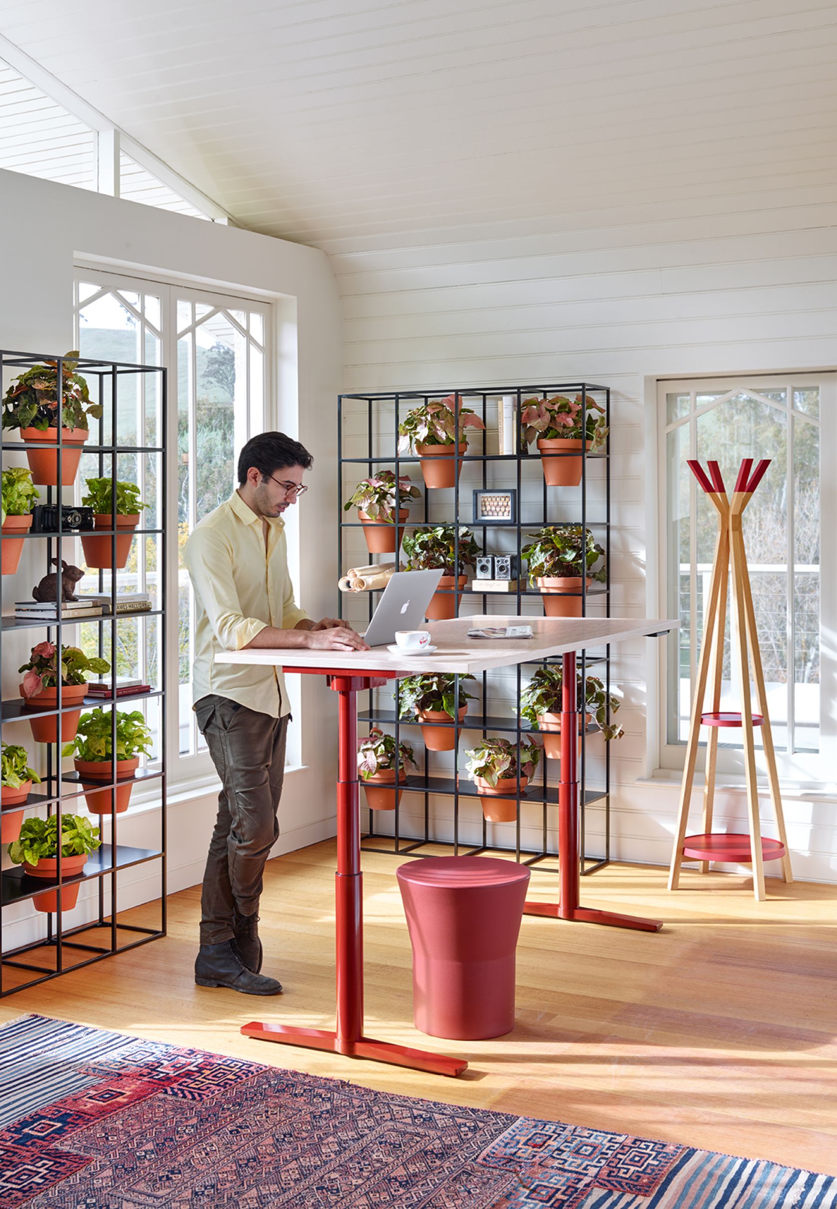 Krossi Workstation, Tom Stool, TP and Vertical Garden P