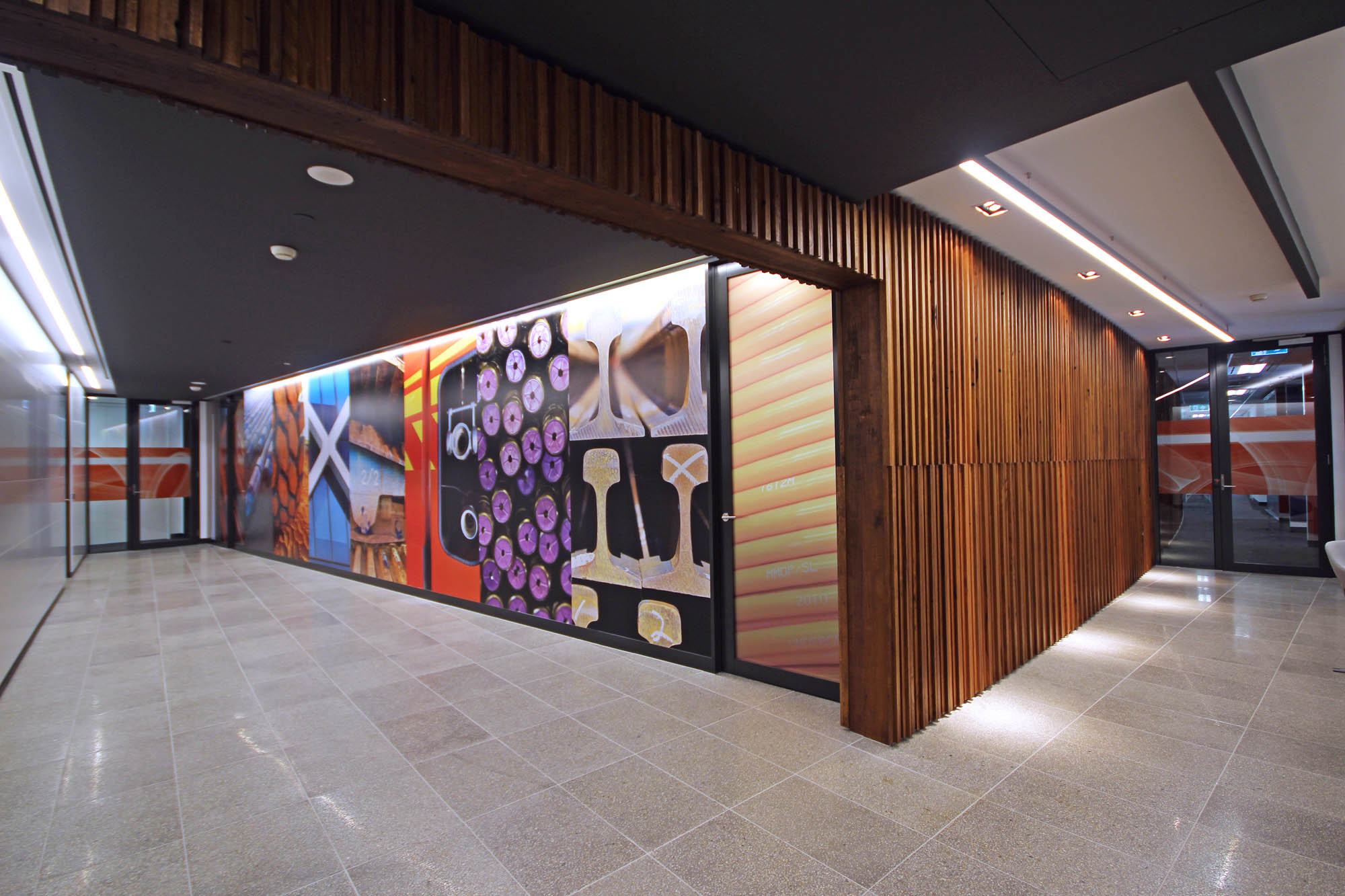 transfield melbourne fitout entrance graphics