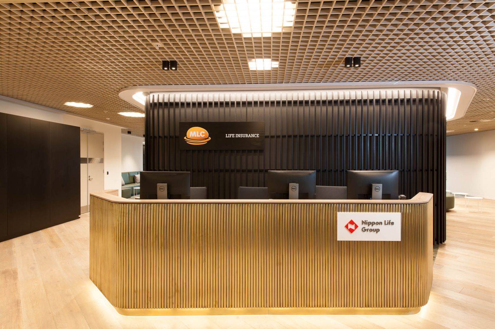 mlc office fitout reception