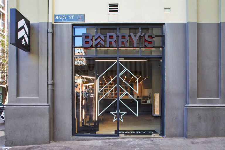 barrys bootcamp concrete entrance to surry hills building