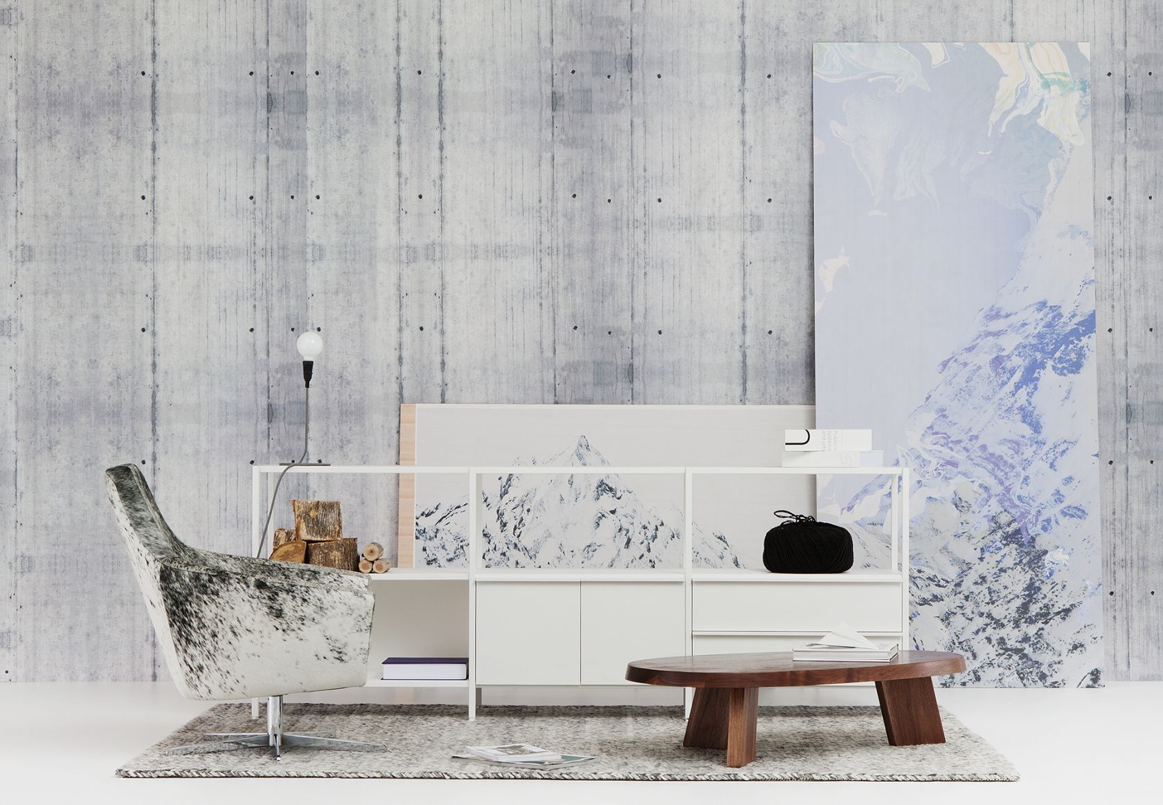 Kase Storage, Paloma Chair and Cuban Table