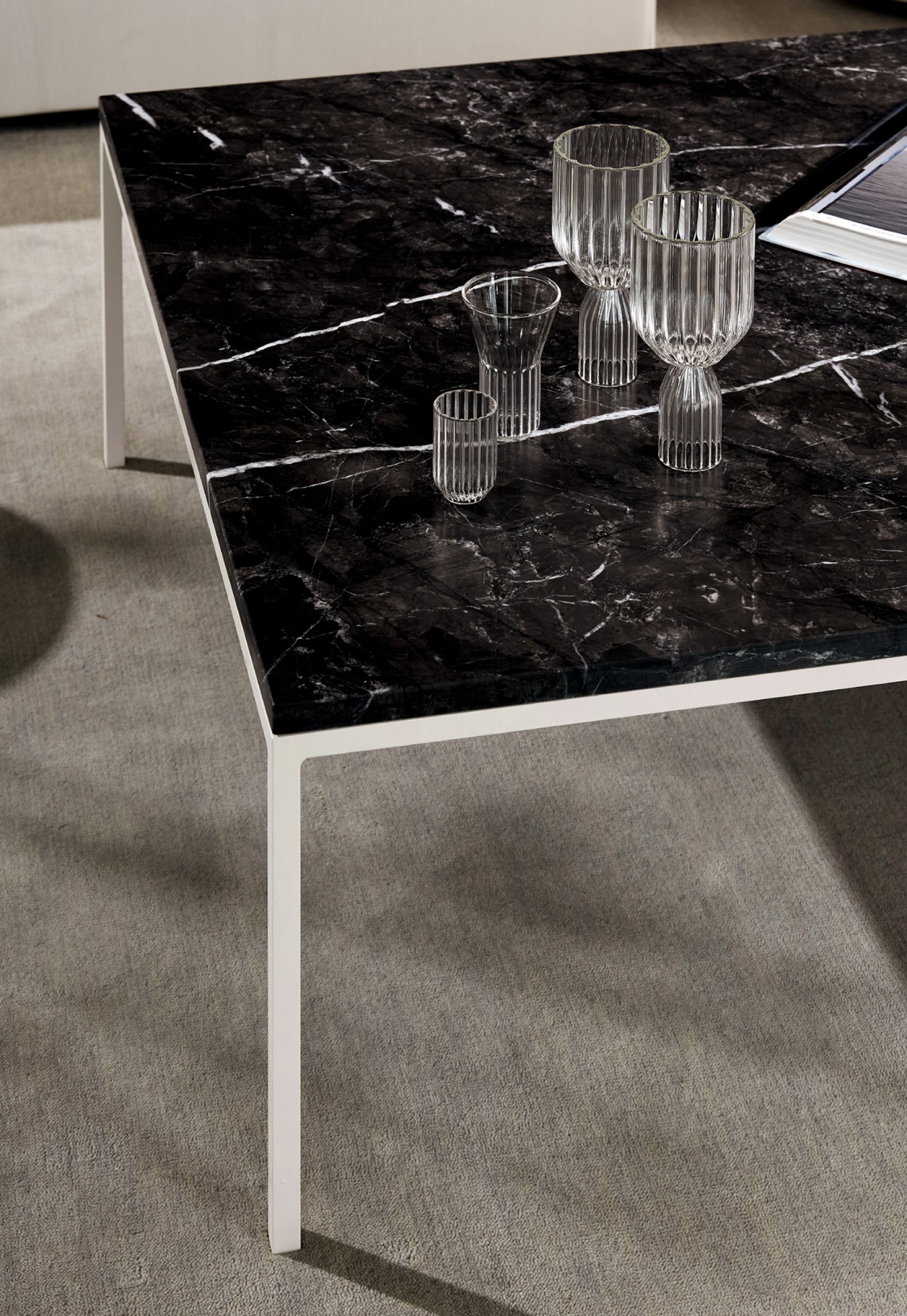 NGV Table black marble portrait